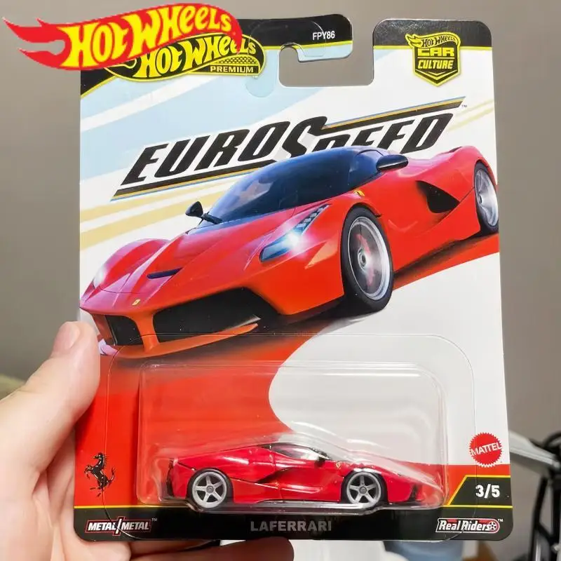 

Подлинная культура автомобиля Hot Wheels премиум-класса Eurospeed 1:64, литая под давлением Pininfarina Aston Martin Bugatti Ferrari Laferrari, модель игрушки для мальчиков