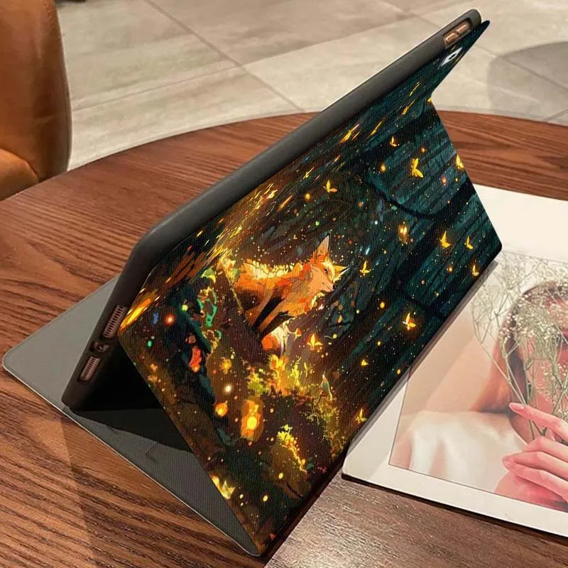 Fox Popular Cute Art For iPad Pro Air Mini 2 3 4 5 6 7 7th 8th 9th 10th 11th 10.2 9.7 10.5 10.9 11 12.9 13 Tablet Case