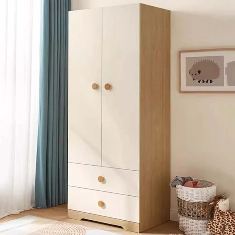 

Wooden Nordic Drawer Wardrobe European Single Apartment Clothes Hotel Wardrobes Bedroom Storage Ropero Armable Home Furniture