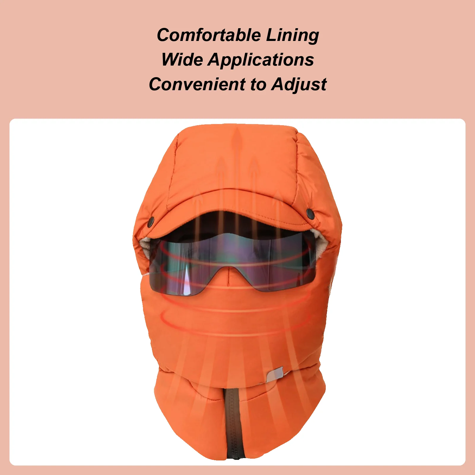 

Зимняя шапка с ушками 4 в 1, ветрозащитная теплая шапка, кепка для холодной погоды с капюшоном, очки-ушанки для мужчин и женщин, зимняя холодная погода