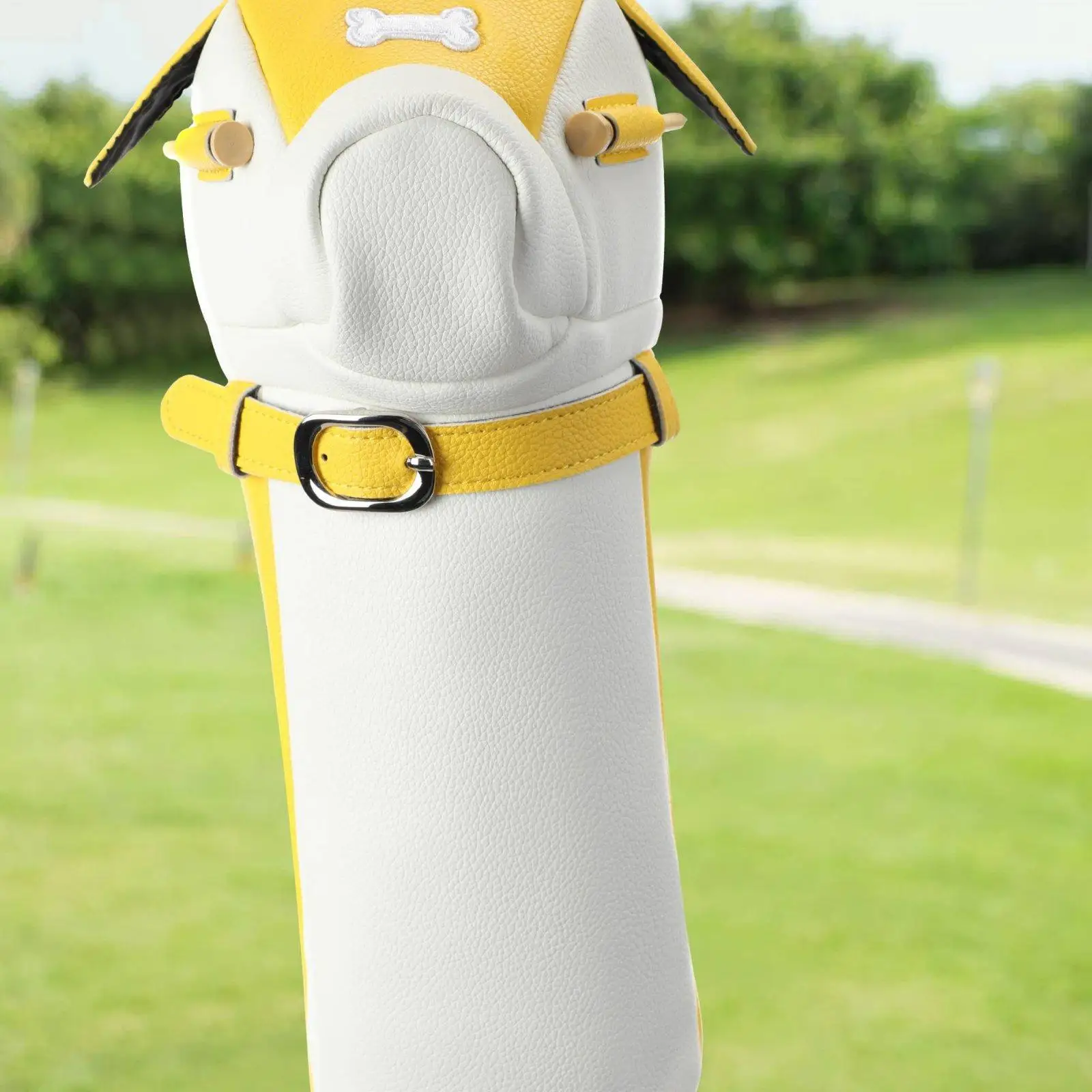 Housse de tête de club de golf avec motif de chiot de dessin animé, intérieur doux pour femmes et hommes, protection pour driver de golf