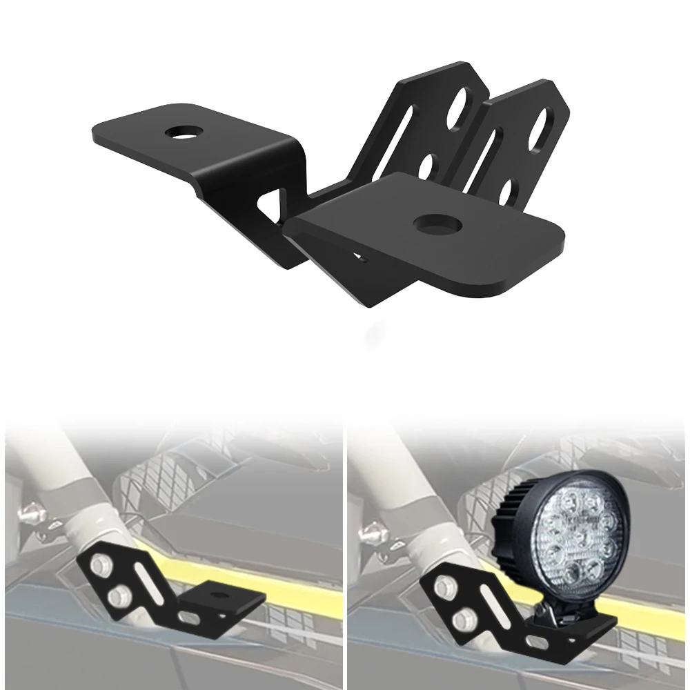 

For POLARIS RZR XP 1000 2014-2019 RZR 900 2015-2019 A-pillar Auxiliary Fixed Working Light Bracket Spotlight Bracket Beach Bike