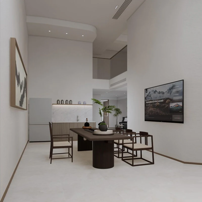 أثاث خشبي قابل للتخصيص لغرفة النوم والحمام على الطراز الصيني الجديد تصميم المنزل بأكمله طاولة طعام وخزانة تلفزيون للسرير