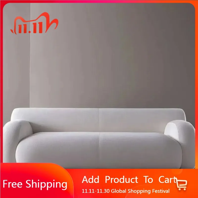 

Nordic White Living Room Sofas Lounge Cream Minimalist Modern Living Room Sofas Light Luxury Women Muebles Postmodern Furniture