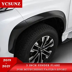 3 inch Wheel Arch Fender Flare Mudguard For Mitsubishi Pajero Sport 2020 2021 Montero Sport Fenders car Accessories Ycsunz