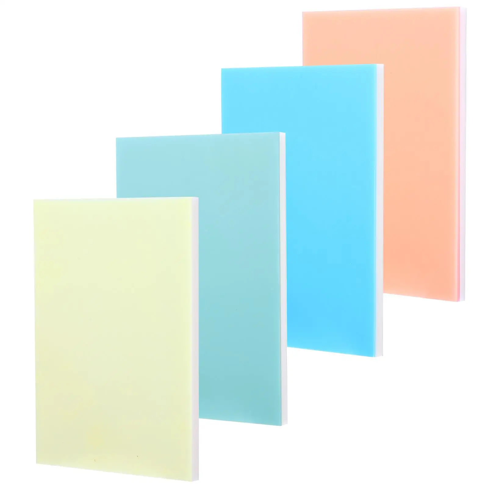 

4 Pcs Carved Rubber Brick Block Printing Materials Large Size Double Layer Durable PVC Craft Projects Stamp Making Kit Rubber
