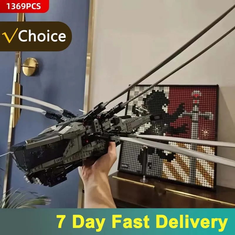 Nieuwe Technische 1369PCS Ornithopter Model Bouwstenen MOC Creatieve Vliegtuigen Bricks Speelgoed Voor Kid Geschenken En Volwassenen Vakantie Geschenken
