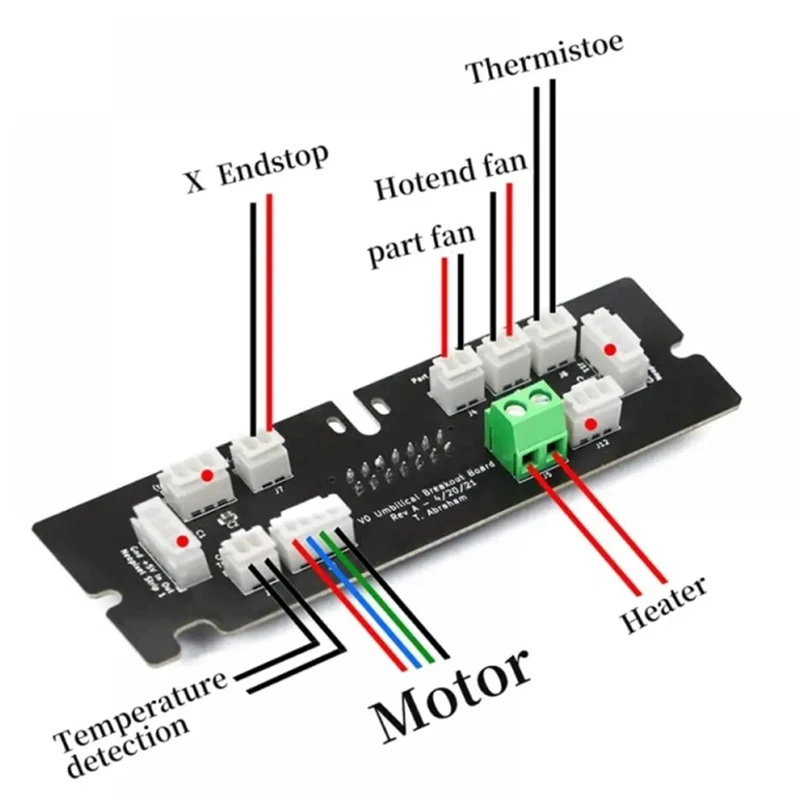 Voron V0.1 VO UMBILICAL PCB Set Complate Tool Head Frame Board Umbilical Cord Toolhead Frame PCB For Voron 0.1 T3EB Easy Install