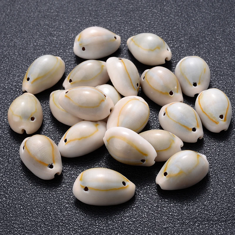 30/50Pcs Natural Oval Shell Beads Fahion White Conch Loose Spacer Beads For Jewelry Making DIY Handmade Charm Bracelet Necklace