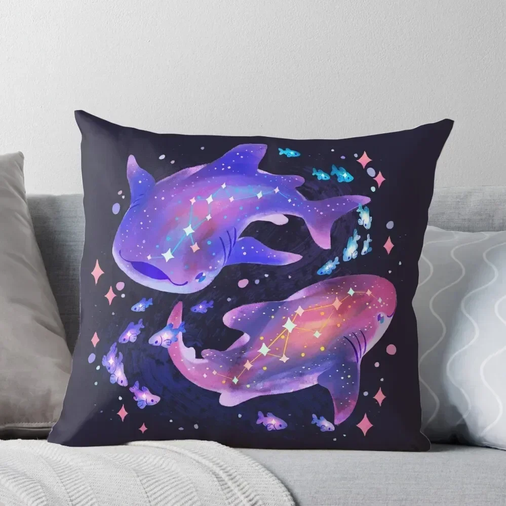 

Cosmic Whale Shark Throw Pillow christmas supplies Cushions For Sofa pillow