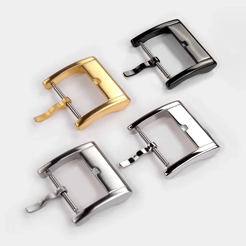 時計バックル 18 ミリメートル 20 ミリメートル 22 ミリメートルポリッシュソリッドステンレス鋼ボタン時計バンドストラップクラスプアクセサリー高品質ハミルトン