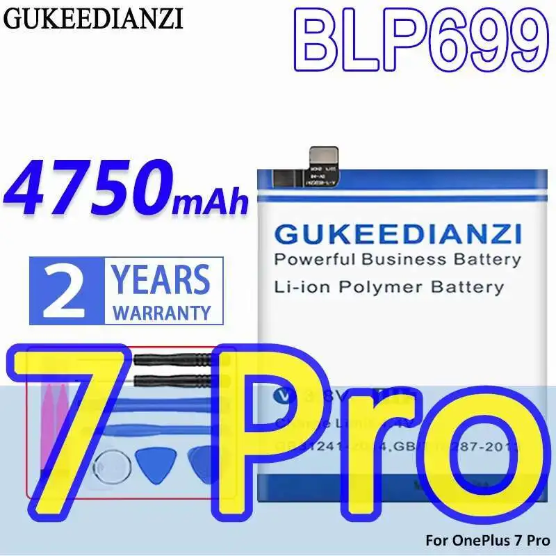 

Аккумулятор высокой емкости для мобильного телефона Oneplus 7 Pro BLP699, стабильный, 4750 мАч