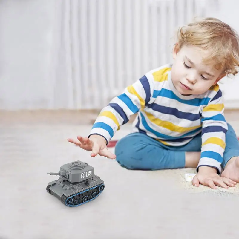 Kids Tank Toy Press And Go Men Trucks Tank Vehicle Educational Sturdy Tank Battle Truck Toy For Christmas Birthday