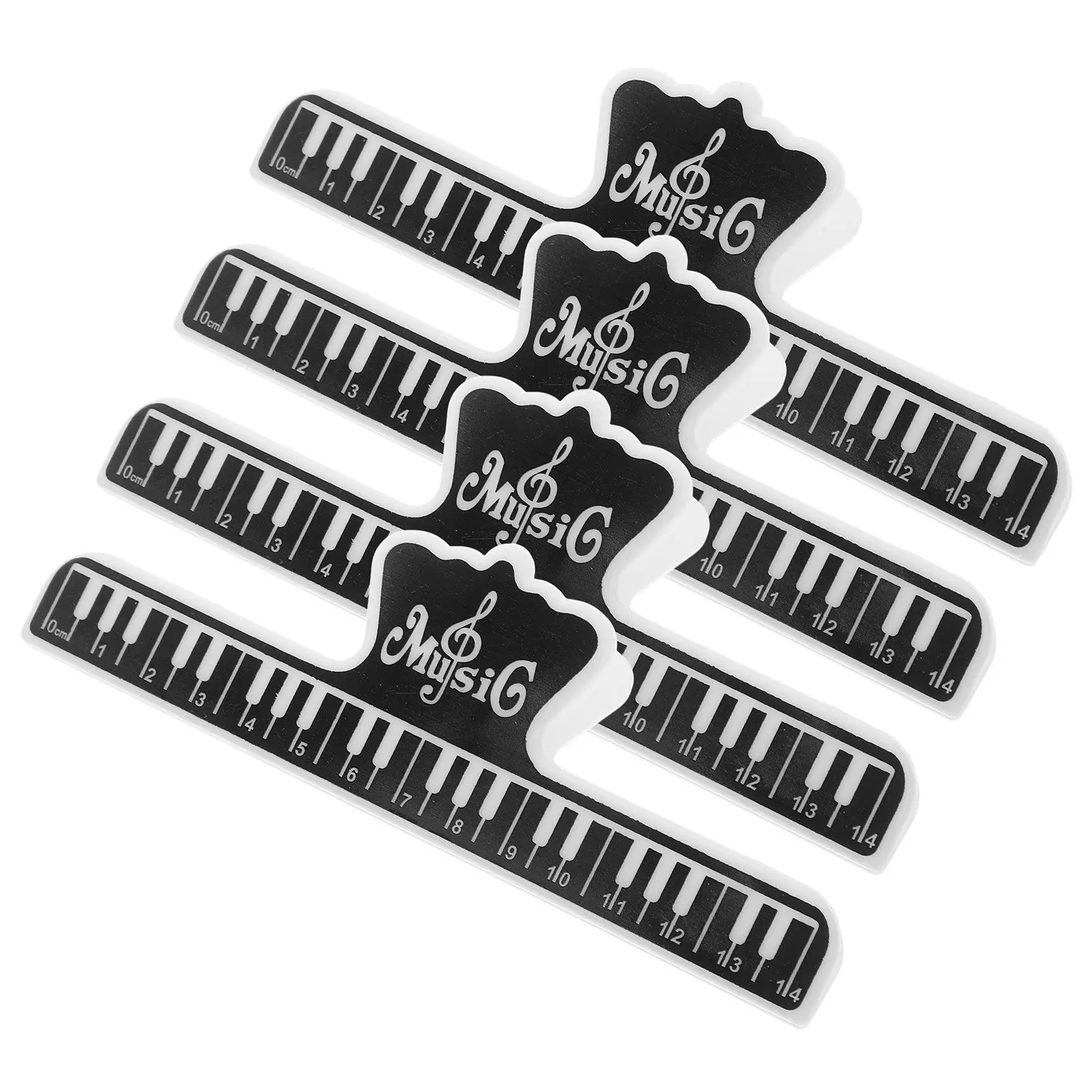 Music Book Clip Strong Grip Music Sheet Holder Plastic Page Holder for Piano Stand Large Sheet Clips Paper Clips