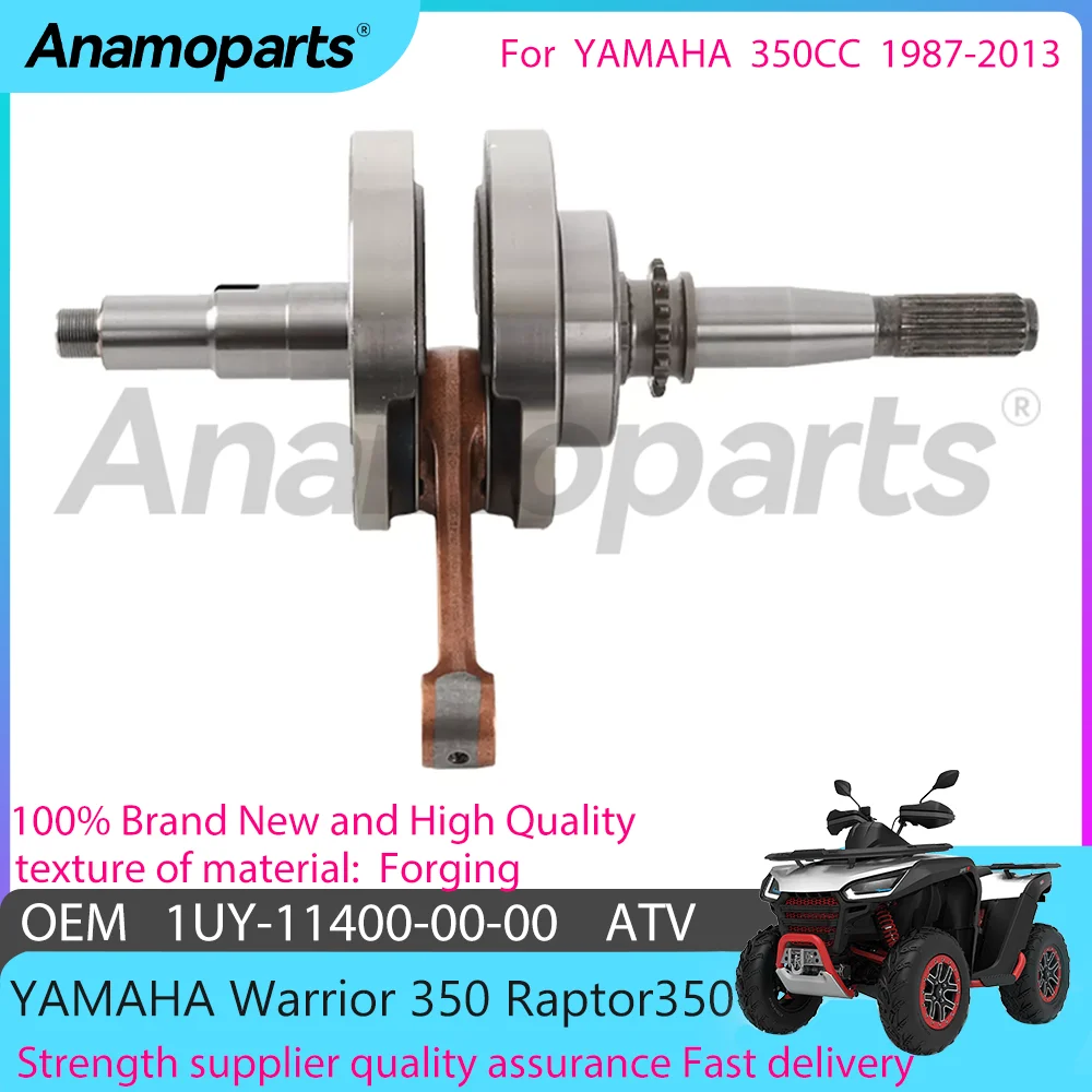 Motorcycle engine Crankshaft assembly parts fits for 1987-2013 YAMAHA WARRIOR 350 CC YFM350X 1UY-11400-00-00 1UY-11422-00-00