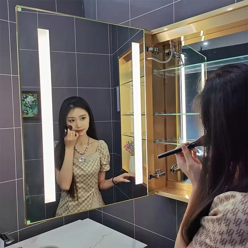 

[Горячая распродажа] Лидер продаж, высокое качество, современное настенное крепление, бесконтактная активация, диммер, противозапотеватель CCT, 3 лампы, регулировка светодиодного зеркала для ванной комнаты