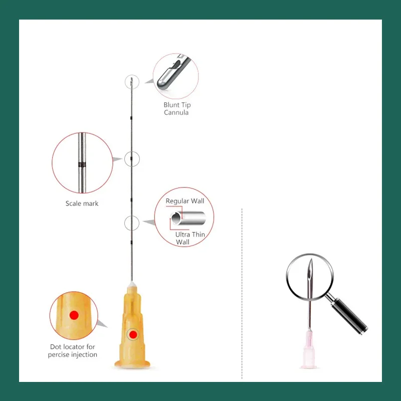 50 قطعة أنبوب حقن مملوء 21G22G27G14G18G23G25G ملحقات إبرة الوشم الحادة الصغيرة #3