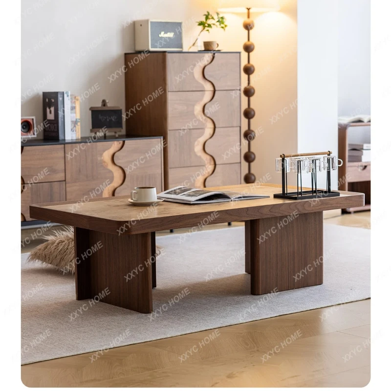 X-S Medium and ancient style small apartment, simple and easy to move small coffee table HG