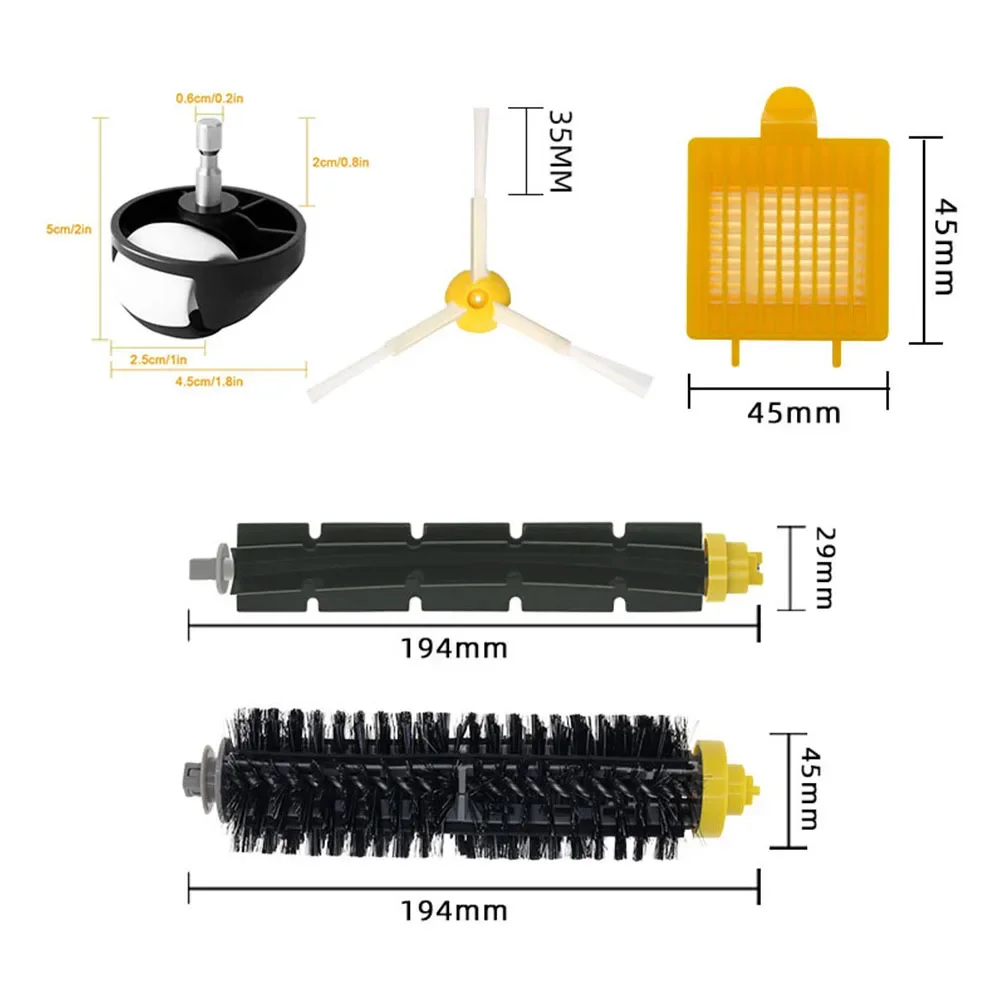 Side Brushes Hepa Filters Universal Wheel Main Brush For iRobot Roomba 700 Series 760 770 772 774 775 776 780 782 785 786 790