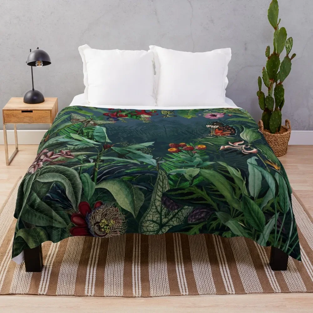 

Midnight Rainforest I Throw Blanket funny gift Vintage Decorative Sofas blankets ands Blankets