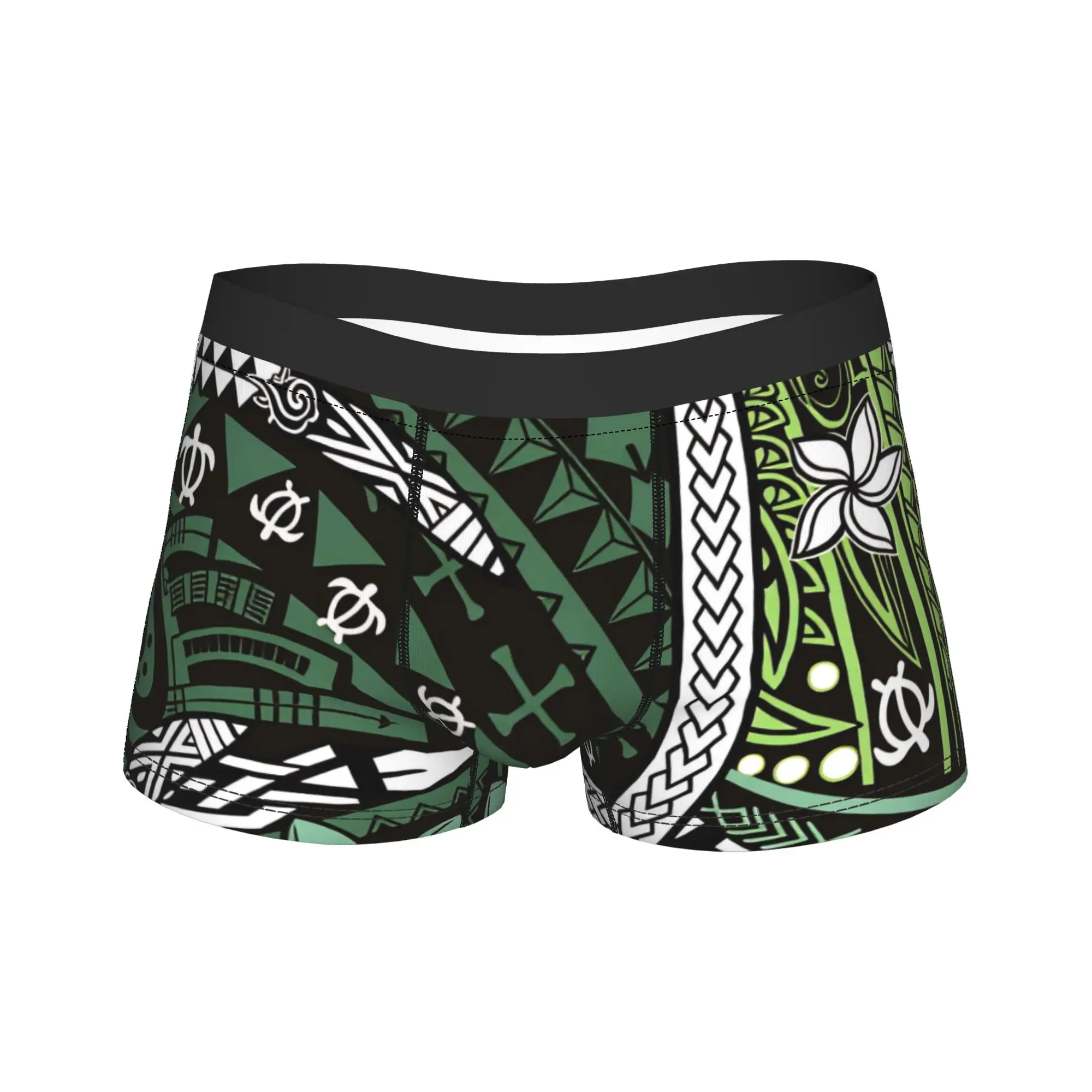 Polynesian Art Underwear  Sexy Soft Underpants Custom Shorts Briefs For Men Pouch Oversize Boxershorts