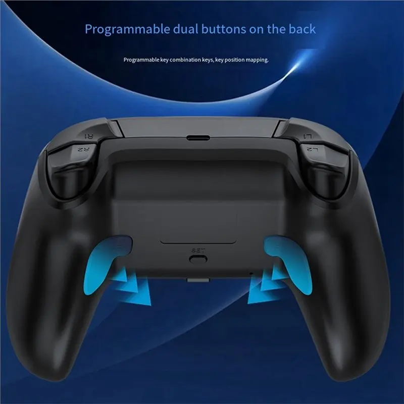 ABDE-Gamer Controller For PS5 Wireless Gamepad Gyro Sensor Hall Joystick Effect Trigger And Built-In Speaker RGB A
