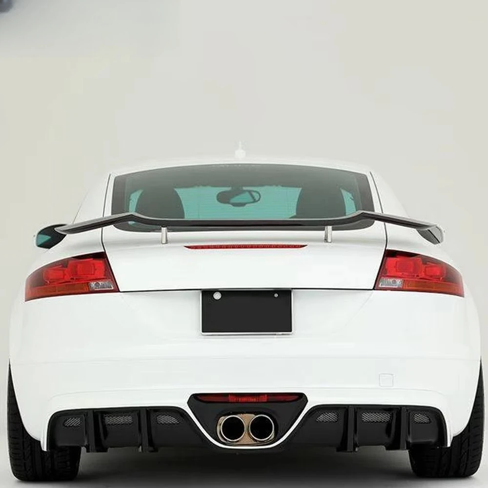 For  TT MK2 TTS 8J 06-14 Carbon Fiber ROW Style Rear Trunk GT Spoiler Wing