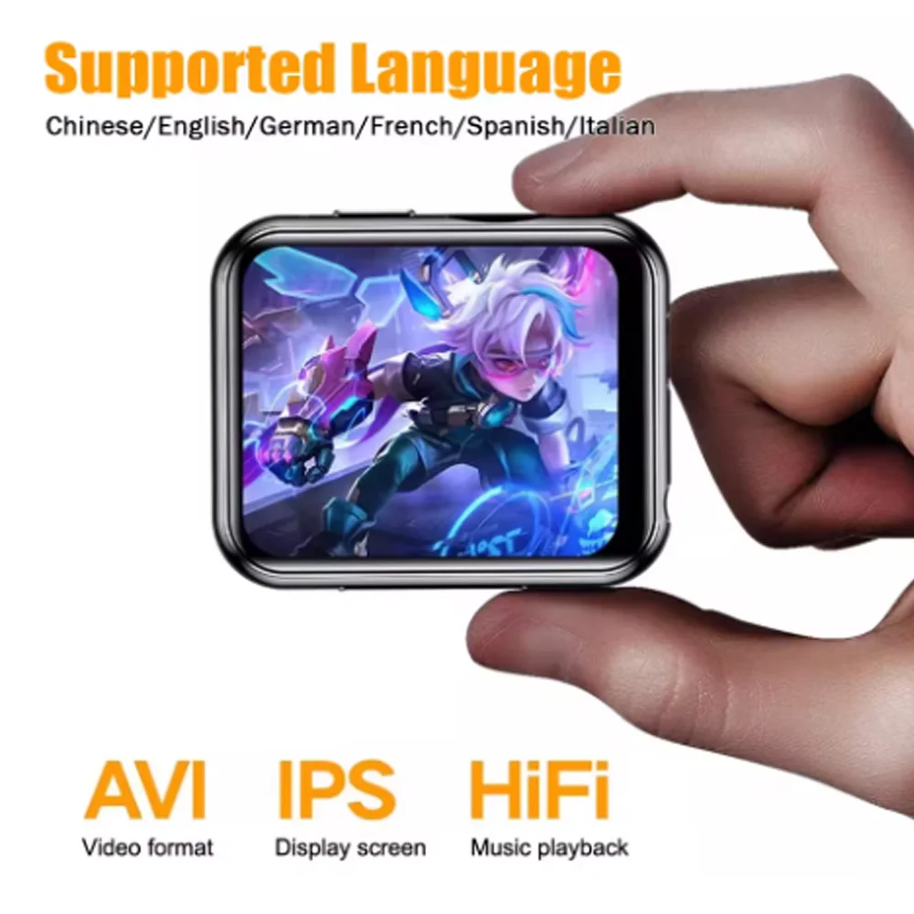 ما يصل 64 جيجابايت HiFi صوت بلوتوث 5.4 شاشة لمس كاملة مشغل موسيقى MP3 مع مسجل 720P كاميرا مشغل فيديو راديو FM/الكتاب الإلكتروني #2