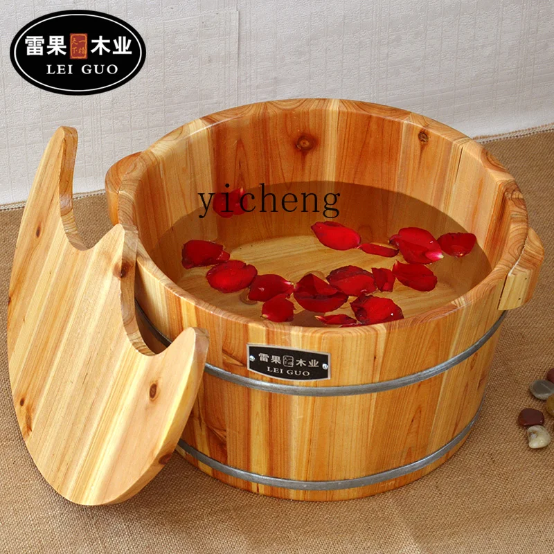 Zws Cedar Foot Barrel Feet Bathing Tub Feet-Washing Basin Wooden Barrel Foot Bath Tub Pedicure Tub