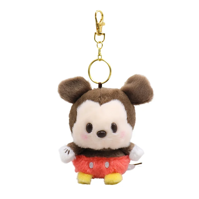 Disney Mickey Mouse Minnie Donald Duck Keychain Doll Keyring Cute Bag Pendant Keyholder Charm Backpack Ornament Accessories Gift