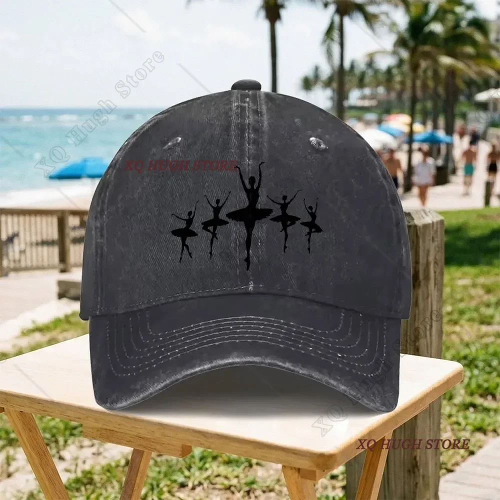 Ballet Dancer Silhouette Vintage Baseball Cap Female Cowboy Sun Hats Hip Hop Mens Snapback Cap
