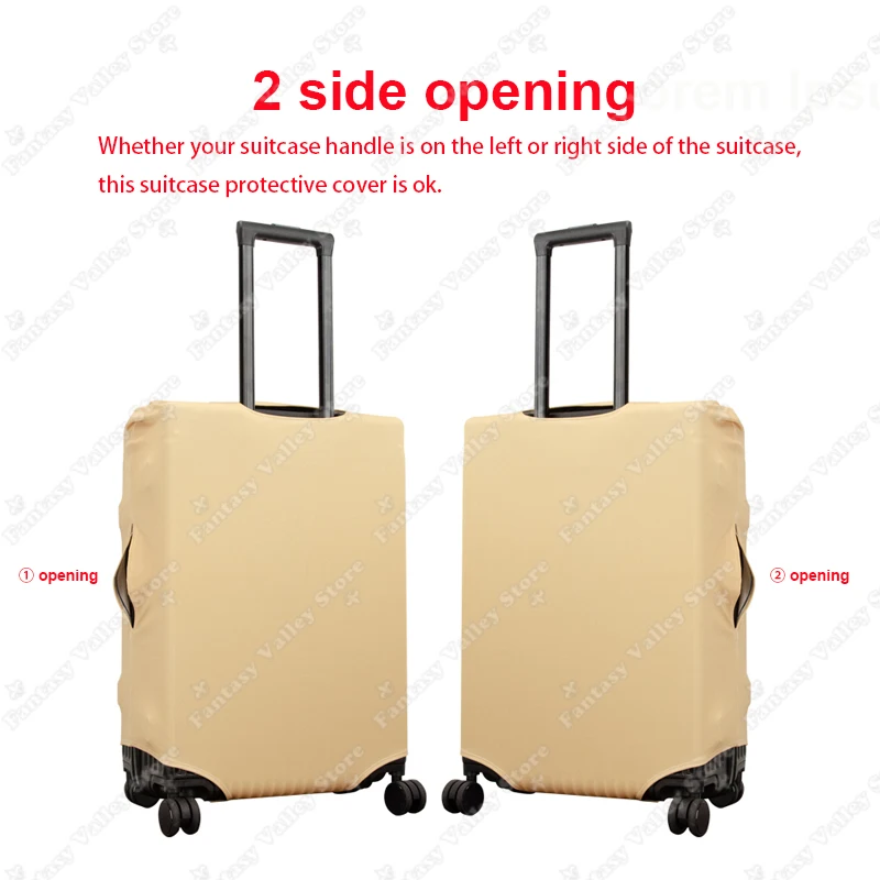 Colorful Owl Printing Luggage Cover Great Horned Owl Trolley Suitcase Protective Covers for 18 To 32 Inch Travel Accessories