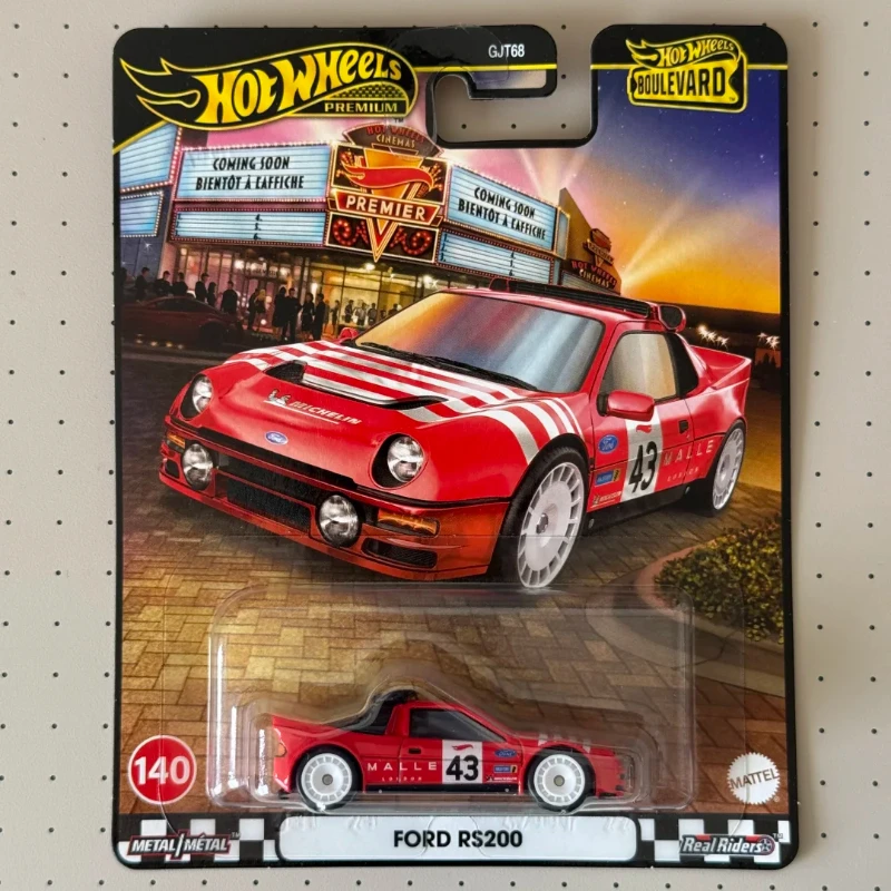 Hot Wheels Premium Boulevard Ford Rs200 1/64 Diecast Car Model Collectible Alloy Vehicle  Hobby Display Trend Toy Christmas Gift