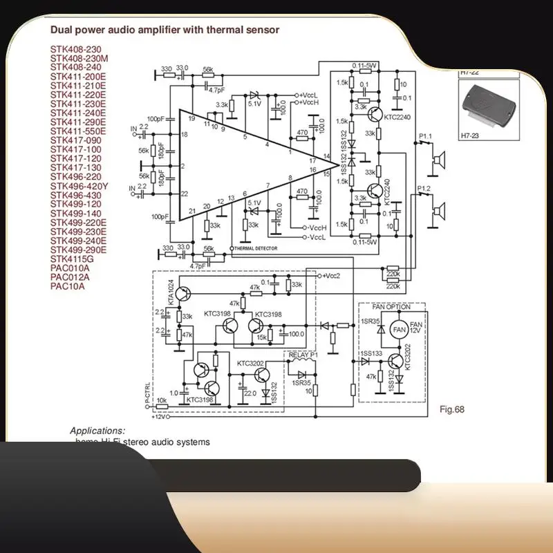 

HIFI Thick Film STK496-430 300W Digital Power Amplifier Board 150Wx2 Stereo Audio Amplifier Moudle AC 35V Durable-T44C