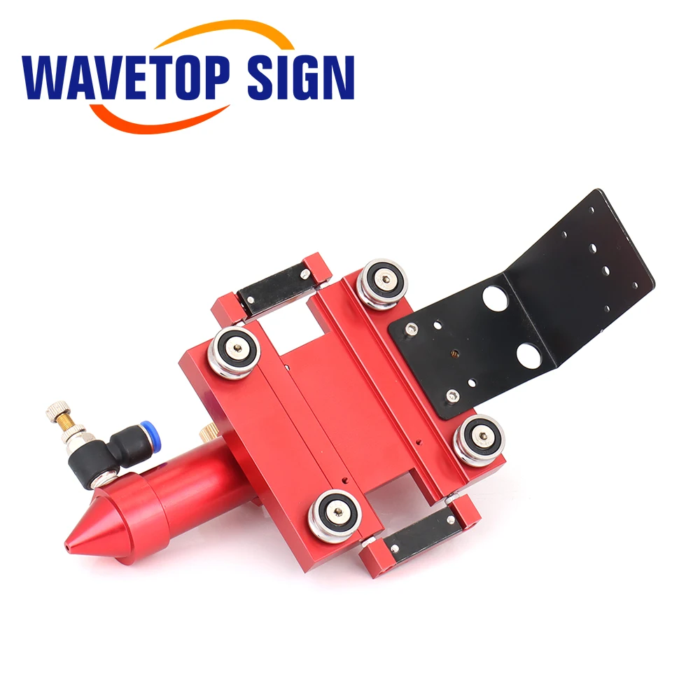 Testa Laser CO2 WaveTopSign per Dia.20mm FL 50.8/63.5mm lente D25mm tipo di cursore esterno specchio con ugello d'aria