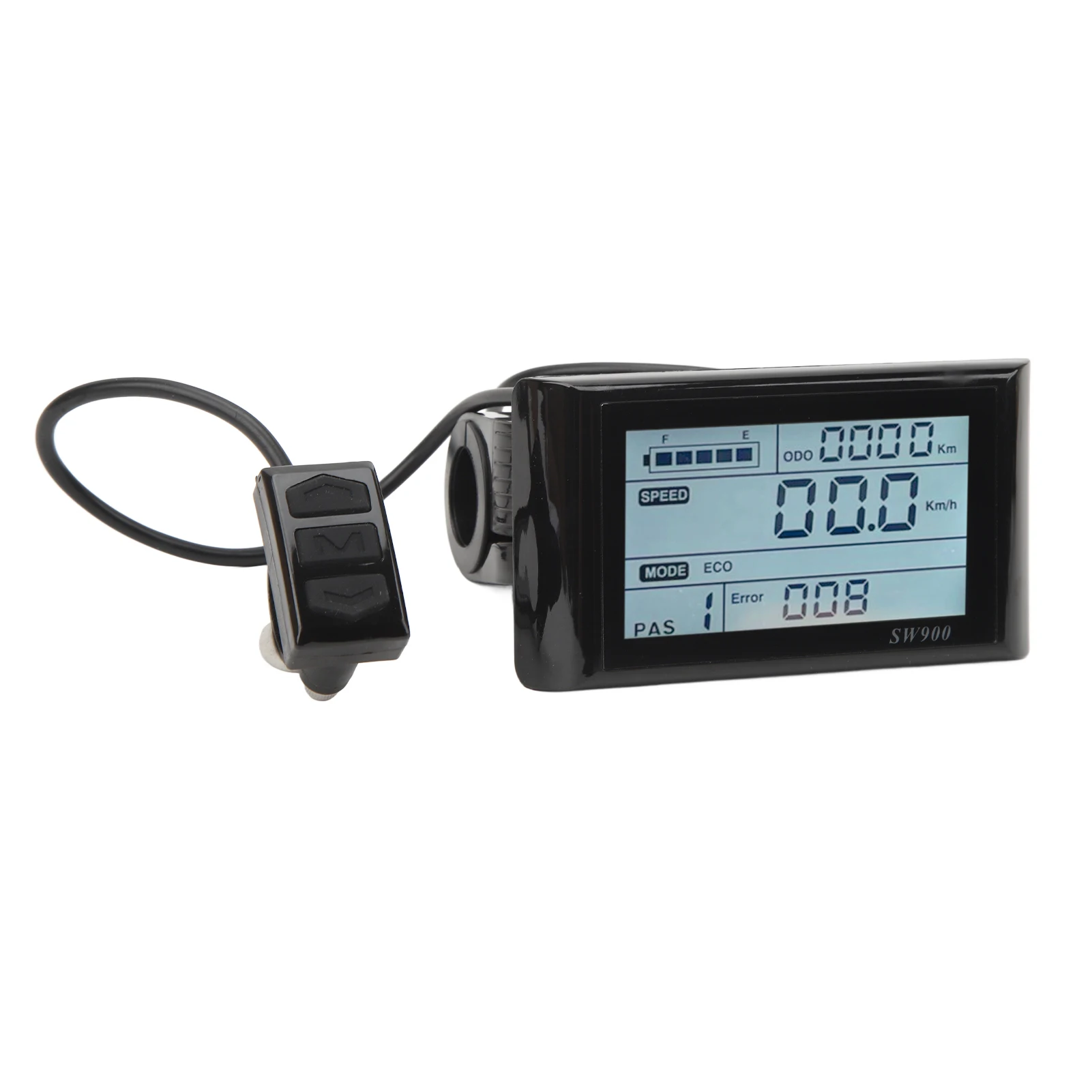 Electric Bike LCD Display 5 Pin 24V 36V 48V Lightweight Waterproof Electric Bike Display Panel Screen