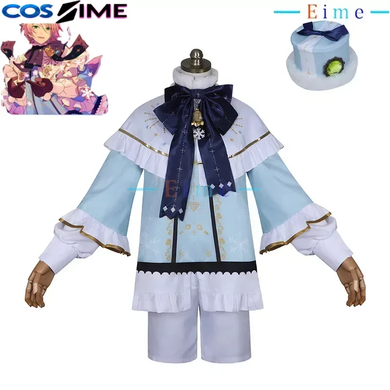 Fantasia de Natal Cosplay do Ensemble Stars, Shino Hajime, Harukawa Sora, Himemiya Tori, Shiratori Aira, Branco, Feita Sob Medida