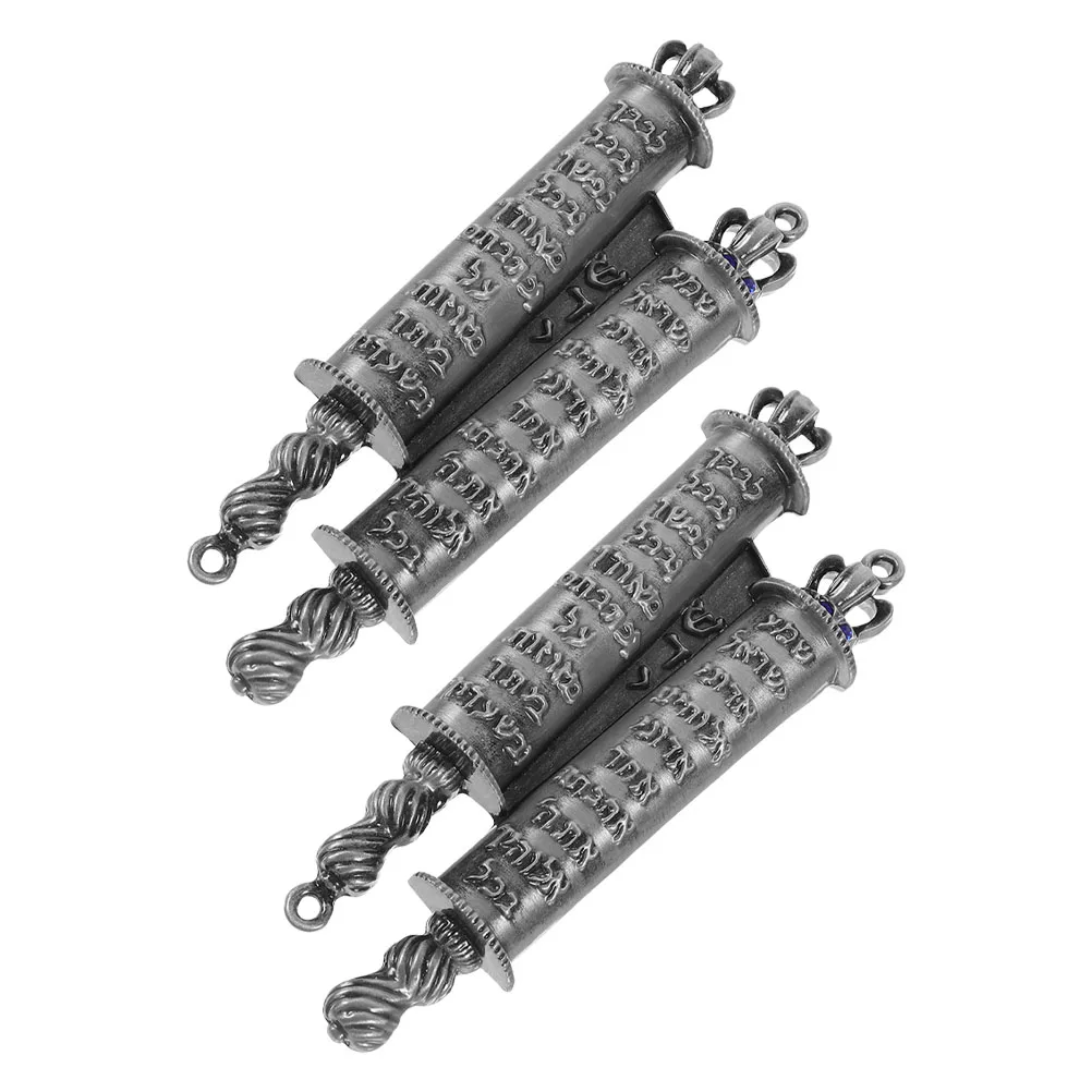 

Metal Mezuzah Decor Religious Gift Judaica Symbols Prayer Catholic nament Home Decor Zinc Alloy Detailed Doorpost Scroll