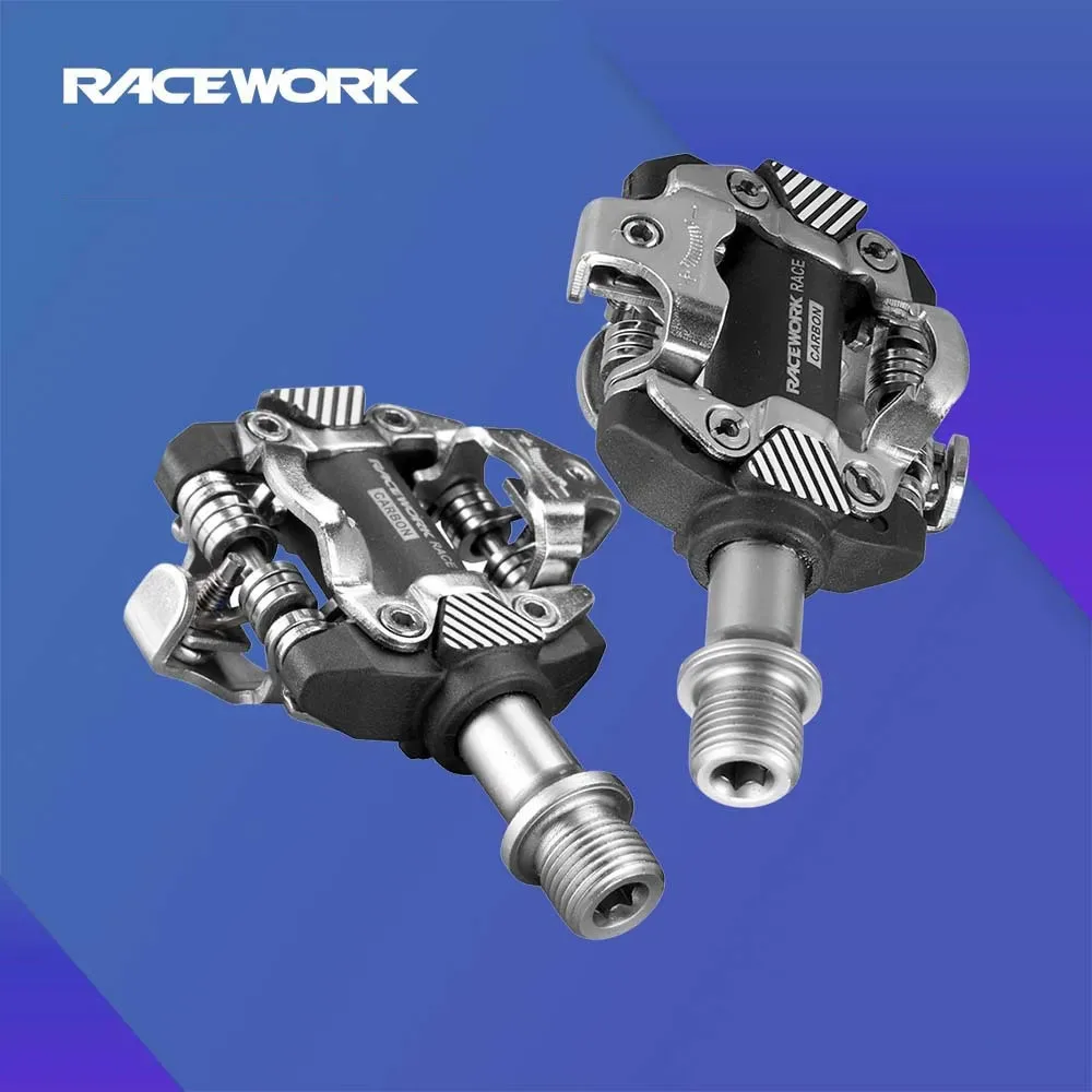 RACEWORK DEORE M8100 Pedal Selbstverriegelndes Pedal Ultraleichtes Mountainbike-Lockpedal mit SH-51 Verriegelungsclip Rennrad-Zubehör