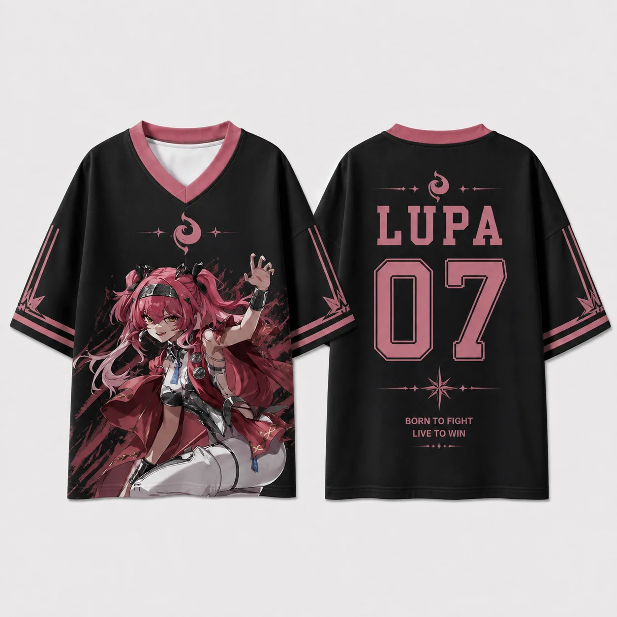 Wuthering Waves WW Cheap Graphic T-Shirt Galbrena  Iuno Lupa All Over Print Anime Jersey, Breathable Quick Dry Tee