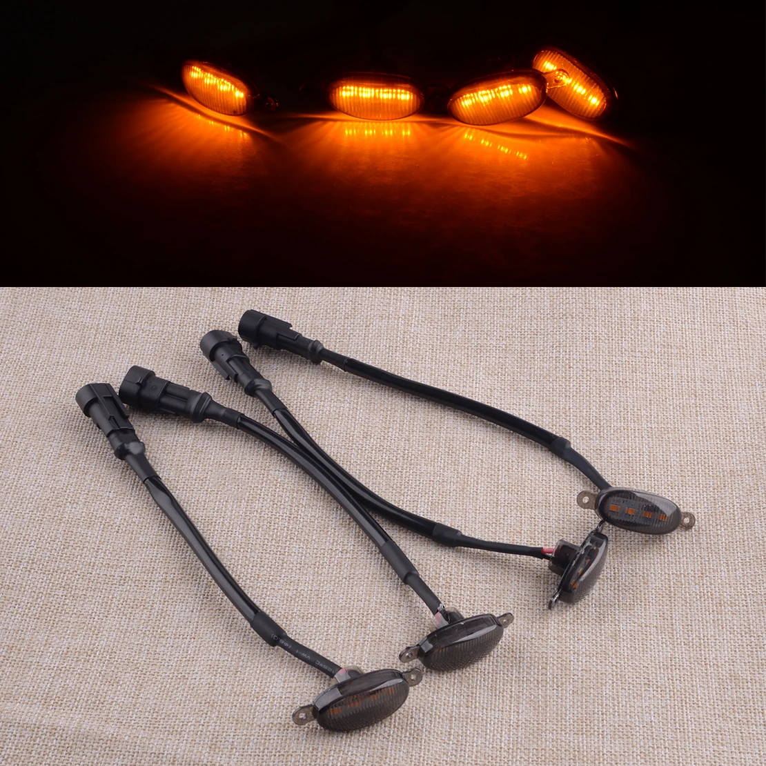 

4 шт., светодиодные передние фонари для радиатора Dodge Ram 1500