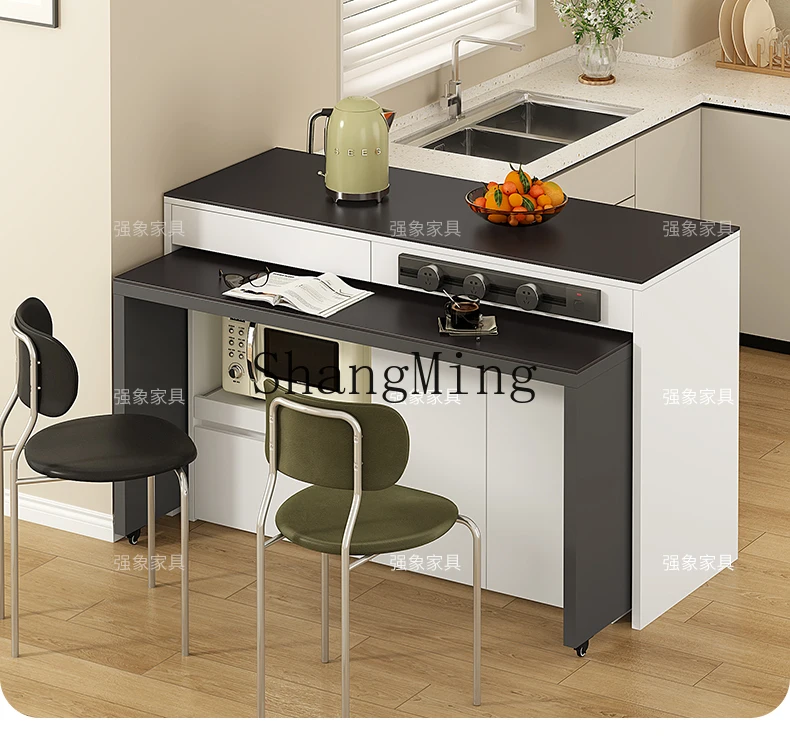 

CL New Model Movable Island Integrated Kitchen Island Dining Table Separate Bar Sideboard Integrated