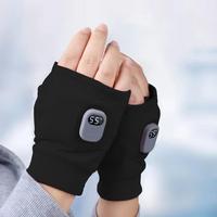 Rechargeable Heated Gloves 2000mah Battery Thermal Gloves Winter Windproof Warm Fingerless Gloves For Outdoor Hiking Cycling