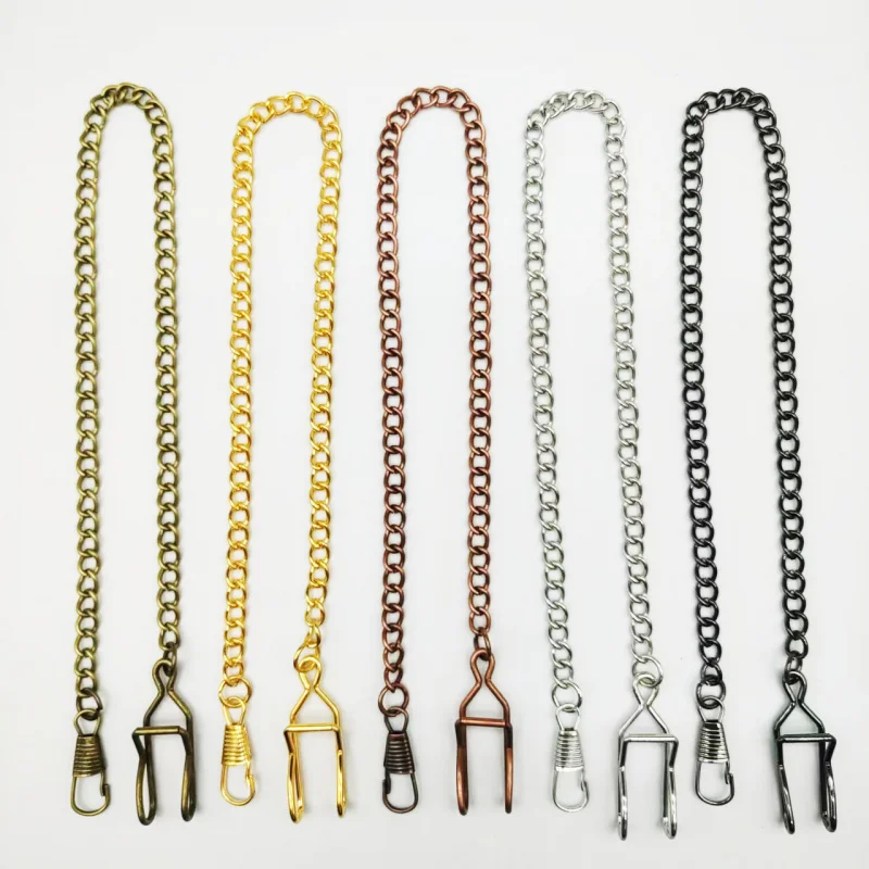 37cm Vintage Punk Thick Metal Pocket Watch Chain Multi-Use Retro Pants Waist Jean Chain for Men Casual Denim Fashion Accessories