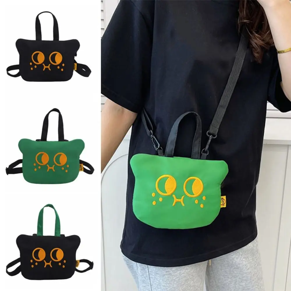 

Funny Kawaii Cartoon Crossbody Bag Black Cat Printed Portable Women's Shoulder Bag Stylish Cute Casual Mobile Phone Bag Female