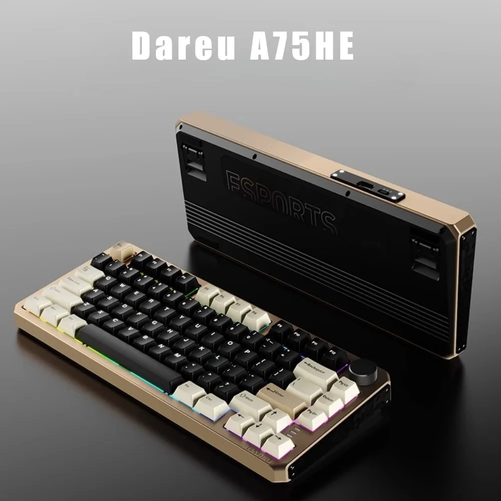 

Магнитная клавиатура Dareu A75HE, ПОДКЛАДКА из алюминиевого сплава, горячая замена 0,01 ммRT, проводные игровые аксессуары для киберспорта, частота возврата 8K, подарок для геймера