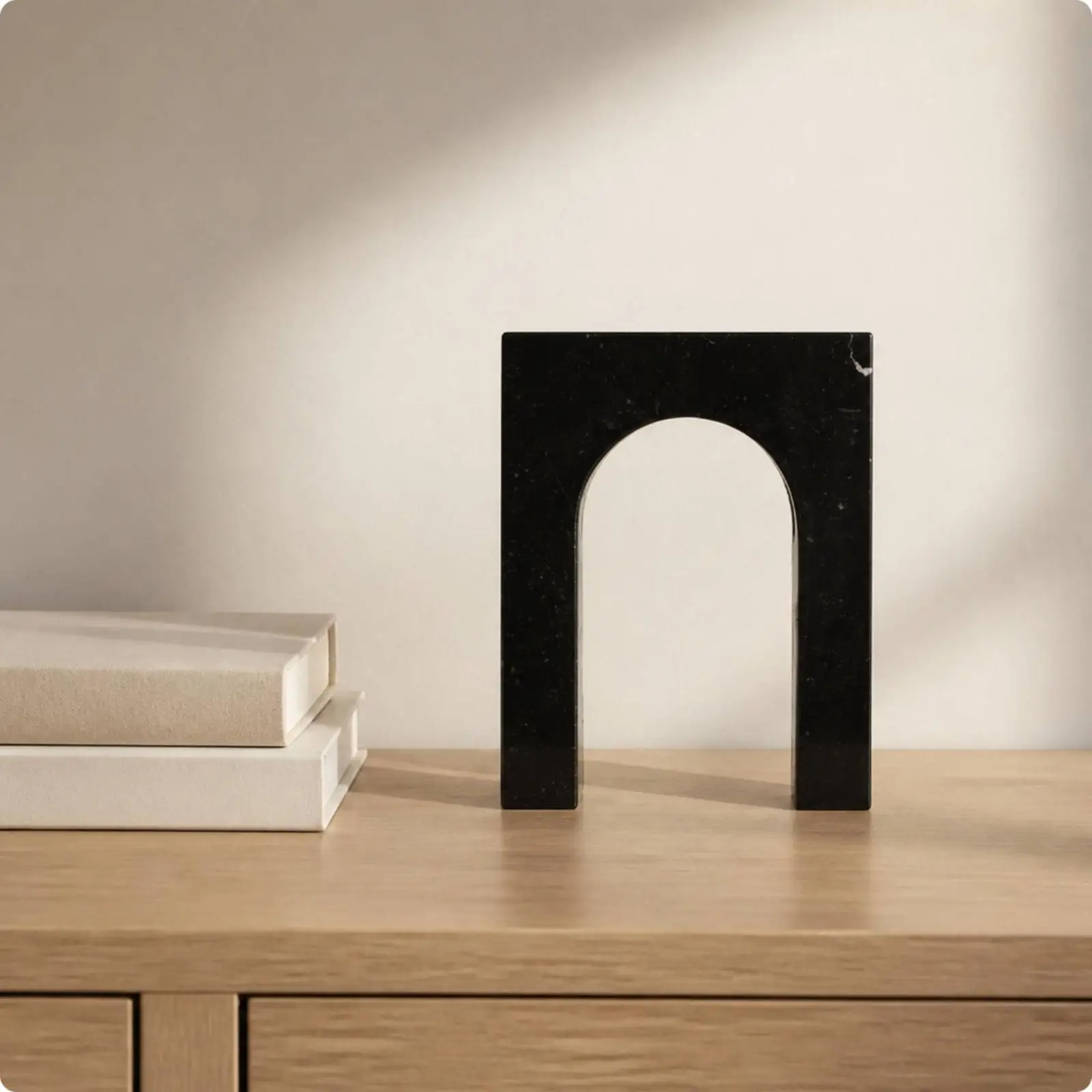 Arch Marble Doorway Decoration Art Sculpture Block Centerpiece for Contemporary Home Interior
