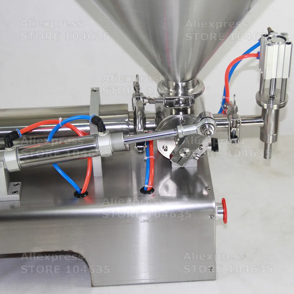 Semi Automatic Paste Piston Bottle Filling Machine Single Head Ice Cream Water Liquid Honey Juice Sauce Soft Drink Tomato 500ML