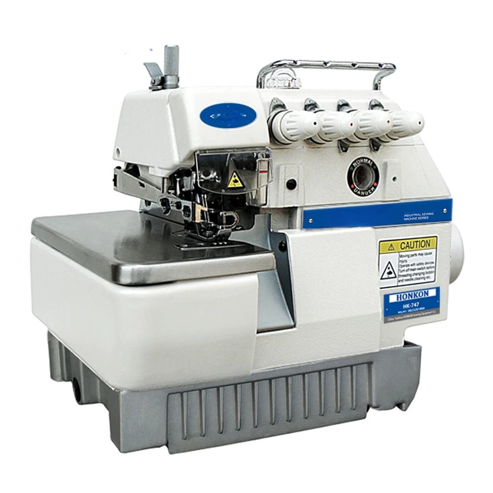 Direct Drive Overlock Sewing Machine 747 Overlock Sewing Machine High Speed 4-thread Electronic Used Industrial Sewing Machines