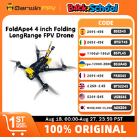 DarwinFPV  FoldApe4 4 Inch Folding Long Range FPV Drone F411 15A ELRS AIO Quadcopter
